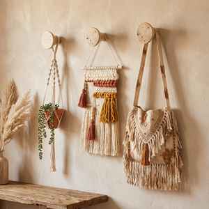 Support mural Art Déco en marbre naturel artisanal TCE, écologique, accessoire mural suspendu haut de gamme pour la maison, l'hôtel et le commerce de détail - Product Image 1