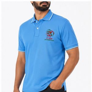 Customized High Quality Men's Golf Quick Dry Polyester Stand up <b>Collar</b> Polo <b>T</b> <b>Shirts</b> Oversized Polo <b>Shirt</b> With OEM Service - Product Image 2