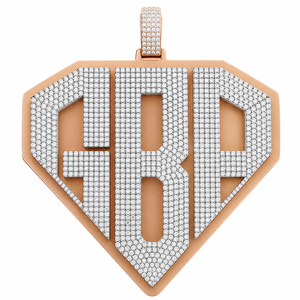 Men's Hip Hop 925 <b>Silver</b> Iced two tone Gold Plated Name Pendant Custom Logo Moissanite Diamond Letter Shape Rapper Fine Jewelry - Product Image 6