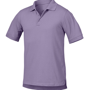 เสื้อเชิ้ตผู้ชายสีเบจล้วน ผ้าฝ้าย ระบายอากาศได้ดี แขนสั้น ทรงลำลอง พอดีตัว มีโลโก้ด้านหน้า - Product Image 2