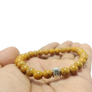 High Quality Yellow jasper <b>Beads</b> Buddha <b>Bracelet</b> Romantic Gift Fashion Charm Jewelry for <b>Men</b> Women Energy Meditation - Product Image 3