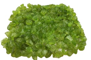 Piedra preciosa de peridoto verde Natural, 6-8mm, forma irregular, suelta, áspera, sin tratar, fabricación de joyas, piedra cruda cortada a mano, Cuentas pequeñas - Product Image 2