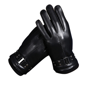 Gants en cuir tendance pour femmes – Nouvelle qualité supérieure, élégants, pour l'hiver, conduite, motif uni en cuir véritable - Product Image 5