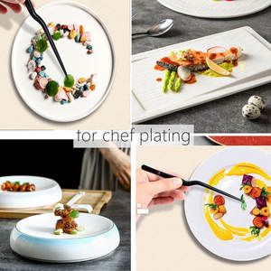 Pince de cuisine professionnelle en acier inoxydable de haute qualité, multi-usages, droite, à pointe fine, ustensile en titane - Product Image 3