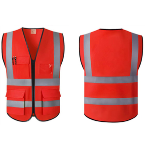 Premium Quality Windproof Polyester Hi Visibility Safety Vest Reflective <b>Stripes</b> Workwear Unisex Protective Clothing Needle - Product Image 3