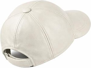 Custom Logo Barely-Beige Leather Baseball <b>Cap</b> Blank Premium Sheepskin Dad <b>Cap</b> Low MOQ Wholesale Luxury Headwear - Product Image 5