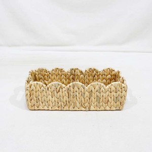 Trending Natural Water Hyacinth <b>Rectangular</b> <b>Storage</b> <b>Basket</b> Eco-Friendly Rustic Multi-Purpose Organizing Tray - Product Image 2