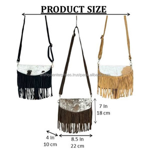 Bolso de hombro para mujer de marca de moda 2025, bolsos de cuero de ante de piel de vaca de alta calidad, bolso cruzado de cuero genuino para chicas jóvenes - Product Image 2