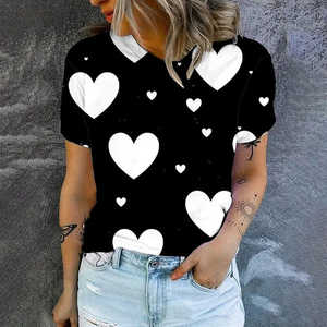 T-shirt en coton surdimensionné pour femme, impression de logo personnalisée de haute qualité, style décontracté, grande taille, personnalisable - Product Image 2