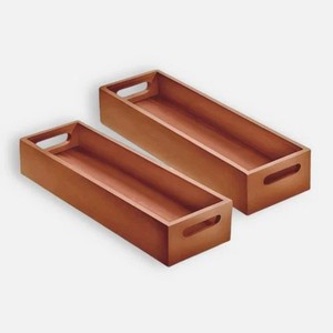ถาดเสิร์ฟไม้สักพรีเมียมลายประดับตกแต่ง - วาดลายด้วยมือ ขายส่ง - Product Image 4