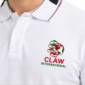 Polos de golf pour hommes en coton 100% avec logo brodé personnalisé, tendance du moment, couleur unie, en vente à bas prix - Product Image 4