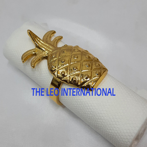 Anneau de serviette en aluminium argenté, décoration de fête de mariage, vaisselle, anneau de serviette de haute qualité, artisanat naturel - Product Image 4