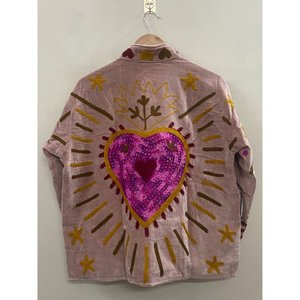 Elegant Embroidered Knitted <b>Velvet</b> Cotton Jacket <b>Women</b> Mandarin Collar Full Sleeve Autumn Floral Pattern Open Front <b>Coat</b> - Product Image 5