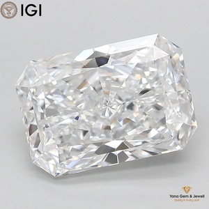 Diamant de laboratoire CVD de 4,01 carats, couleur F, clarté VVS1, taille Radiant, certifié IGI, pour bague solitaire de mariée - Product Image 1