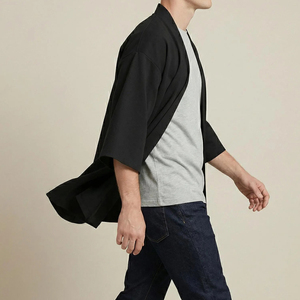 Chaqueta Kimono Informal, Moderna, Holgada, Elegante, de Tela Ligera, Nuevo Diseño, para Usar en Verano - Product Image 2