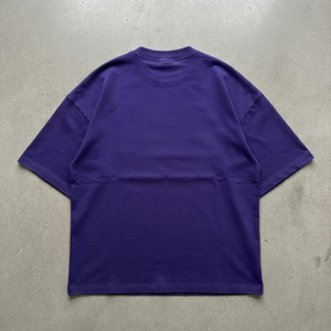 T-shirt ample à imprimé bouffant pour femme, en coton doux, style streetwear décontracté, épaules tombantes, manches courtes - Product Image 2