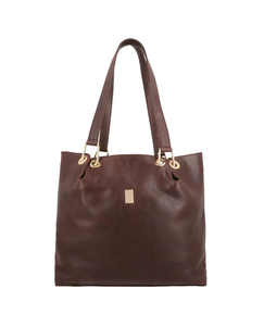 Women's Solid Color PU <b>Tote</b> <b>Bag</b> Minimalist Open Top Daily Use All Seasons <b>Zipper</b> closure handbag - Product Image 3