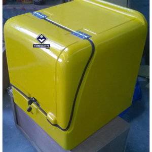 FIBRECRAFTS INDIA MODEL H-MILK DELIVERY BOX 50L FRP Boîte arrière de moto pour la livraison de lait et de nourriture - Product Image 3
