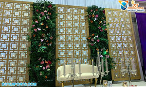 Décor arche de fond métallique pour mariage, grille d'arrière-plan métallique pour décoration de mariage, vente en gros - Product Image 5