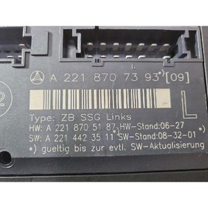 โมดูลควบคุมรถยนต์ S-class ปี 2009-2017 มือสอง ของแท้ รหัส A2218707393 - Product Image 5
