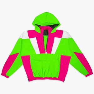 Veste à capuche mi-zippée personnalisée pour homme, coupe-vent sportif, pull-over unisexe, coupe-vent imperméable - Product Image 5