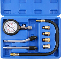 Kit de testeur de compression de cylindre de moteur 8 pièces, kit de manomètres automobiles, kit d'outils de réparation de moteur de voiture, outils de diagnostic automobile