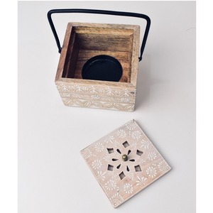 Porta Incienso Árabe de Lujo con Textura de Madera Moderna, Difusor de Aromaterapia - Product Image 6
