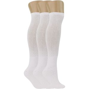 Calze da uomo diabetici sopra il ginocchio, senza compressione, 3 paia - Comode e pratiche! - Product Image 1