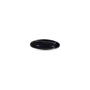 Nova Mart Natural Sulemani Haqeeq Opal Loose Gemstone 40.42 Carat Oval Cut Black with White and Brown Patterns for Fine Jewelry - Product Image 3
