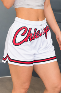 Shorts de Baloncesto para Mujer con Logotipo Personalizado, Cintura Alta |   Pantalones Cortos Deportivos de Estilo Urbano |   Tela de Rizo 100% Poliéster de Secado Rápido y Transpirable |   OEM - Product Image 6