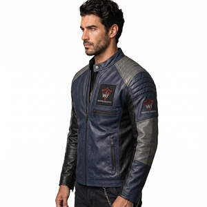 Men Leather <b>Jacket</b> Premium Genuine Leather Outerwear Classic Casual Coat Comfortable Fit For Winter Fashion Travel Outdoor - Product Image 3