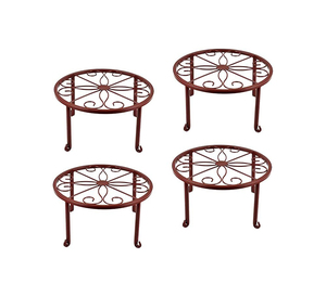 Support de plante en métal durable, support rond pour plante, support de pot de fleurs en fer, intérieur/extérieur - Product Image 1