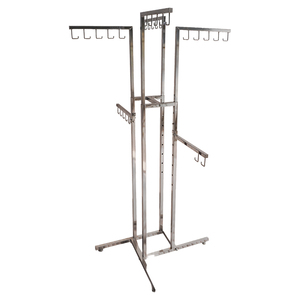 Expositor de Ropa Metálico de Lujo Bros Display, Plegable, Portátil, de Pie, Fácil de Montar, Moderno, OEM ODM - Product Image 1