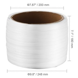 Nastro in Corda Intrecciata Resistente con Forza di Rottura di 400 Kg, Rotolo da 1980 cm di Lunghezza x 1,27 cm di Larghezza x 0,08 cm di Spessore - Product Image 5