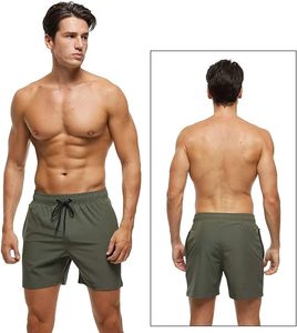 Shorts de bain imprimés pour hommes grandes tailles avec doublure en mesh et poches - Product Image 2