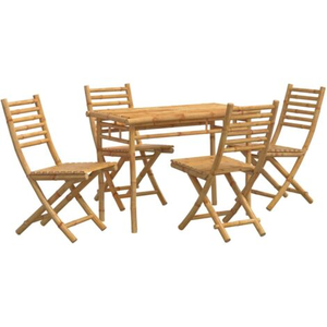High Quality Bamboo Set Bar Vietnamese Manufacturer Outdoor Furniture Bamboo Chairs and <b>Table</b> for Garden Decor - Product Image 1