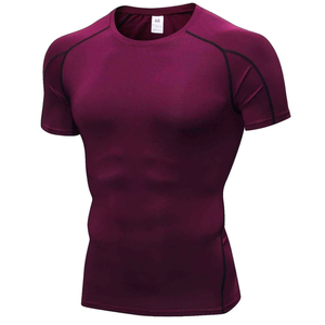 Fitness Quick Dry Compression T-shirt for Men Outdoor Training Running Men Gym Exercise T-shirt Breathable Men's T-shirts - Product Image 1