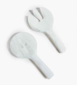 Resin Art Indian Made Cream <b>Pink</b> Color Shaded Resin Salad Server Handcrafted Serving Spoons Best Quality Products Cutlery <b>Set</b> - Product Image 3