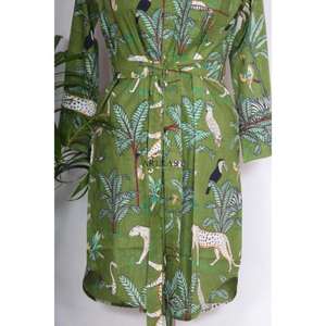 เสื้อแจ็คเก็ตผู้หญิงลายดอกไม้โบฮีเมียนออกแบบเอง ทำด้วยมือจากผ้าฝ้าย ไซส์พลัส สไตล์ลำลอง ตัดเย็บแบบมีกระดุม สไตล์เกาหลี - Product Image 3