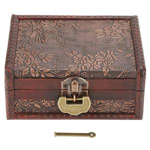 Caja de joyería rústica de madera hecha a mano, estuche de almacenamiento de joyas, regalo asequible para mujeres y niñas de AALIYAN IMPEX - Product Image 1