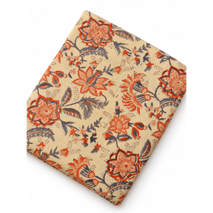 Camisas de Algodón Premium Orgánicas, Transpirables, de Secado Rápido, Tejidas en Jaipur, con Estampado Floral Índigo Hecho a Mano, Ligeras, 90 GSM, para Decoración del Hogar - Product Image 6