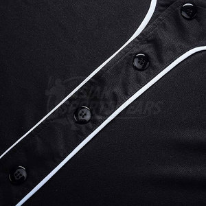 Maillot de baseball premium respirant à boutons sur le devant, matière douce anti-humidité, vêtement d'entraînement pour équipe adulte - Product Image 3