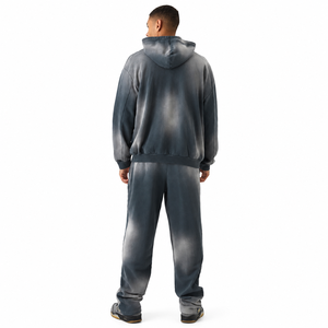 Sudadera con Capucha Extra Grande de Estilo Vintage Personalizada |   Conjunto Deportivo de Felpa Gruesa con Efecto Desgastado |   Ropa Urbana Premium de Felpa Francesa - Product Image 2