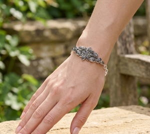 Natural High Quality Mix Shaped Black Rutilated Quartz Bezel Setting Gold Plated 925 Sterling Silver <b>Gemstone</b> <b>Bracelet</b> Handmade - Product Image 4