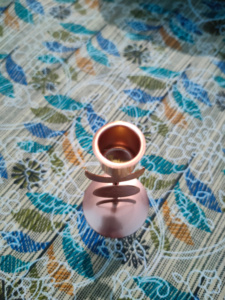 Portavelas de Cobre Hecho a Mano, Único, para Velas de Té, Decoración Navideña para el Hogar, Impresión en Grabado de 2 Colores, Actividades Religiosas - Product Image 3