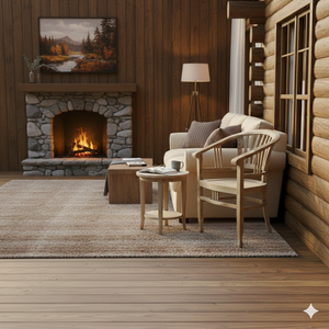 Chaise de salle à manger moderne en bois massif Solobeat, faite à la main, écologique, dossier bas - Product Image 6