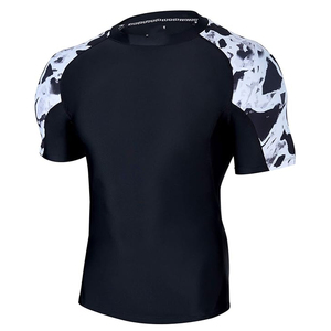 OEM Men <b>Compression</b> T <b>Shirt</b> Rash Guard Short Sleeve Swim <b>Shirt</b> UV Protection Custom Branding Supplier - Product Image 1