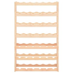 Porte-bouteilles en pin pour 42 bouteilles, pour l'affichage et le rangement - Product Image 2