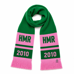 Alpha | Kapa | Alpha Heritage Masonic Regalia Greek Embroidery Women Custom Scarf Sorority Fraternity Green Pink <b>Acrylic</b> Scarf - Product Image 1