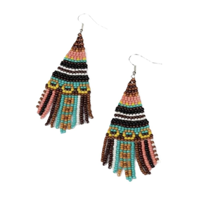 Boucles d'oreilles pendantes personnalisées faites à la main avec perles de rocaille, bijoux de fête tendance de style perlé par MD HANDICRAFTS - Product Image 4